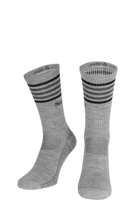 Run Club Crew Herren Sportsocken 15-20 mmHg Light Grey