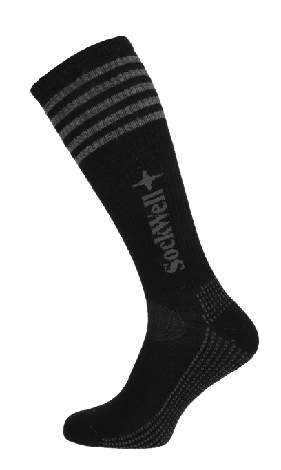 Run Club Herren Sportsocken 15-20 mmHg Black
