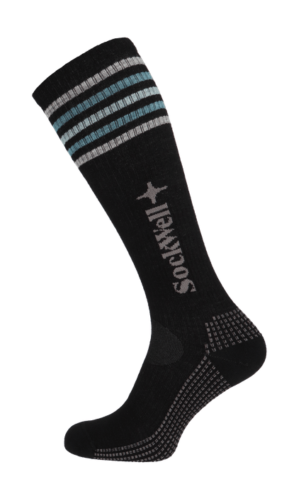 Run Club Damen Sportsocken 15-20 mmHg Black