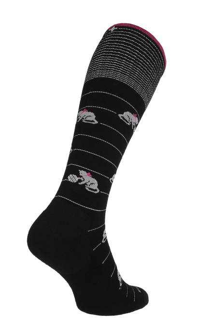 Playful Damen Kompressionsstrümpfe 15-20 mmHg Black