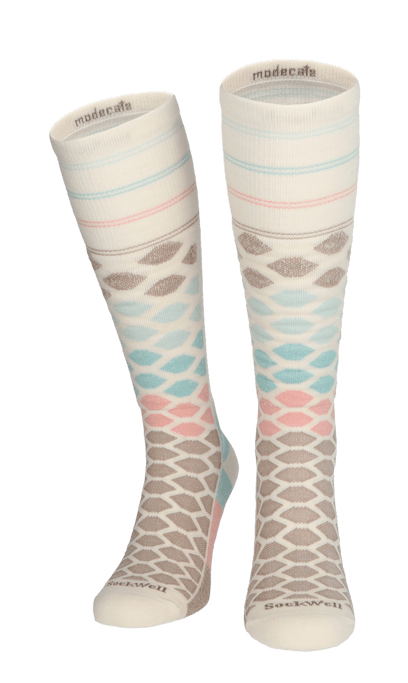 The Edge Medium Damen Skisocken 15-20 mmHg Natural