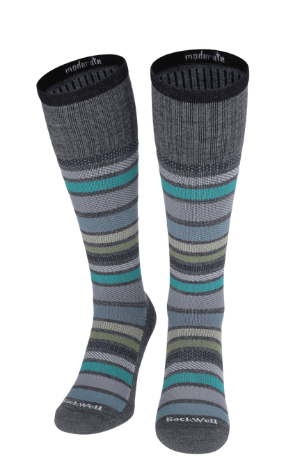 Twillful Herren Kompressionsstrümpfe 15-20 mmHg Charcoal