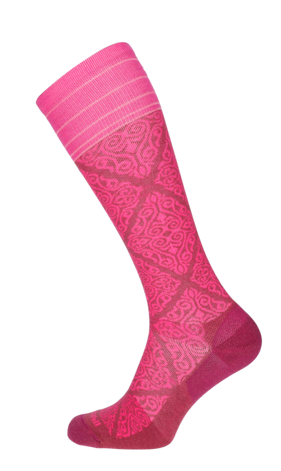 The Raj Damen Kompressionsstrümpfe 20-30 mmHg Mulberry