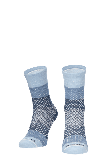 Plantar Ease Crew Damen Socken 20-30 mmHg Bluestone