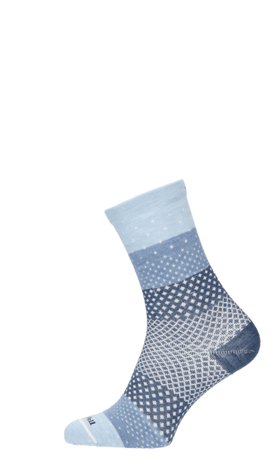 Plantar Ease Crew Damen Socken 20-30 mmHg Bluestone