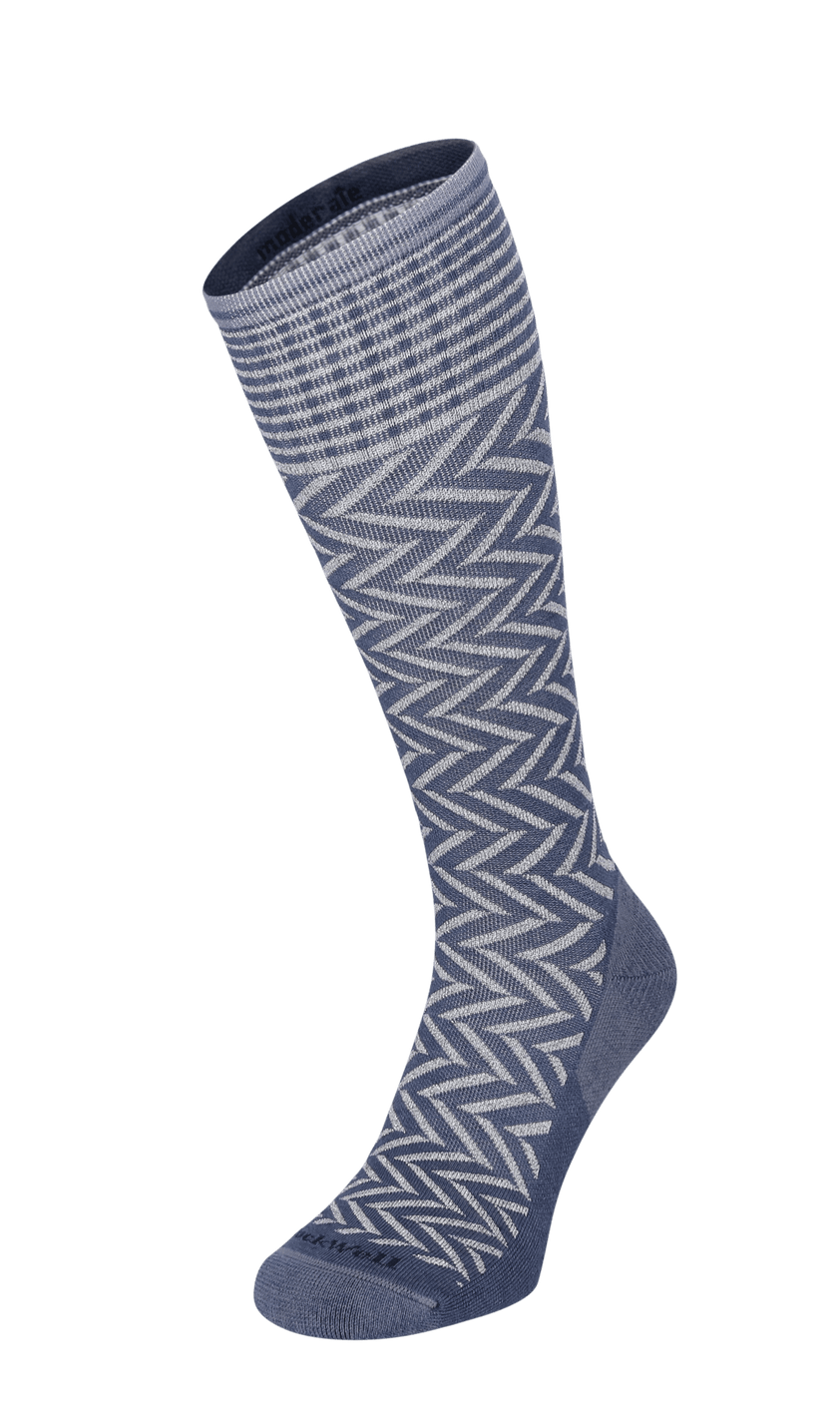 Chevron Damen Kompressionsstrümpfe 15-20 mmHg Denim Sparkle