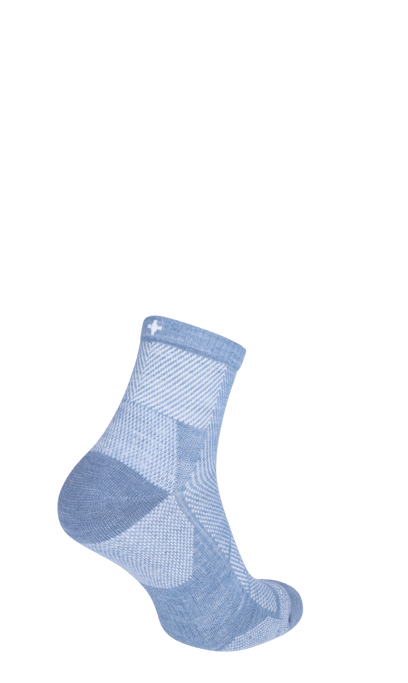 Elevate Quarter Damen Sportsocken 15-20 mmHg Bluestone
