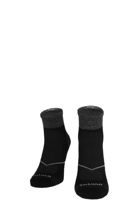 Pulse Quarter Herren Sportsocken 20-30 mmHg Black