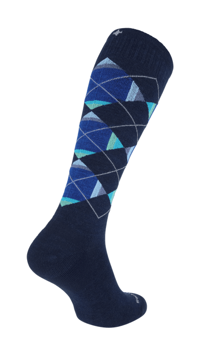 Prism Argyle Herren Kompressionsstrümpfe 15-20 mmHg Navy