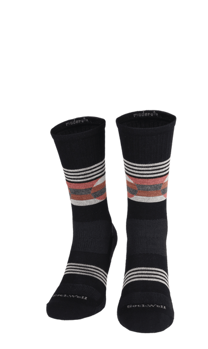 North Rim Crew Herren Wandersocken 15-20 mmHg Black