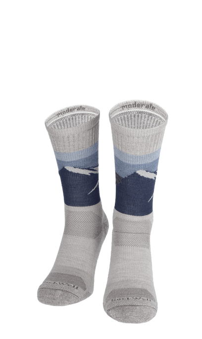 Modern Mountain Crew Herren Wandersocken 15-20mmHg Natural
