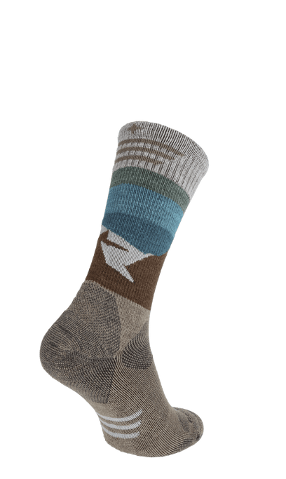 Modern Mountain Crew Herren Wandersocken 15-20mmHg Khaki