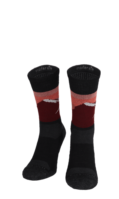 Modern Mountain Crew Herren Wandersocken 15-20mmHg Black