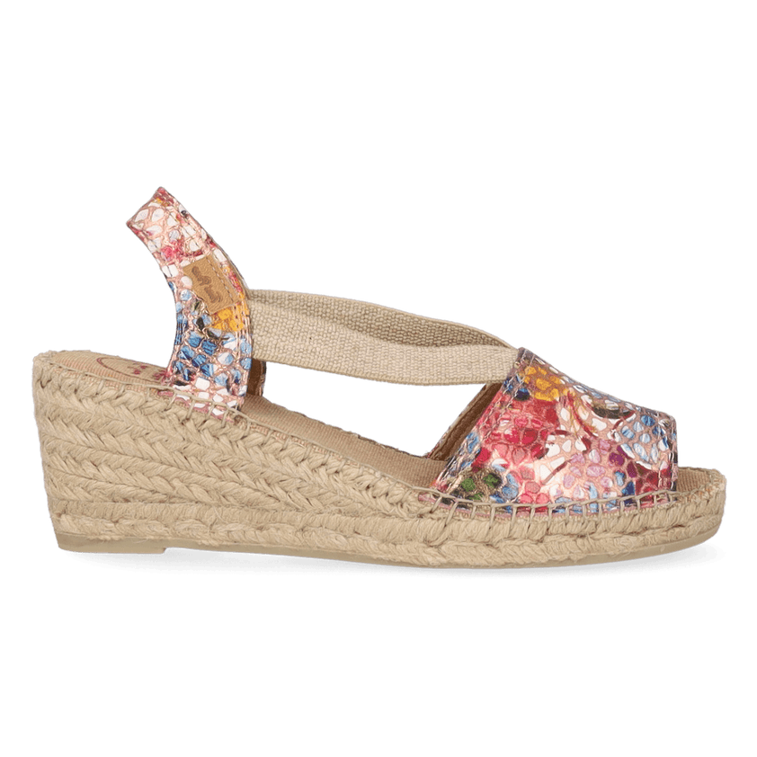 Teide-PM Damen Leder-Espadrilles Taupe