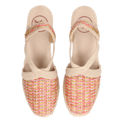 Terra-CS Damen Espadrilles Raffia Multi