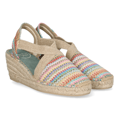 Terra-MH Damen Espadrilles Raffia Multi