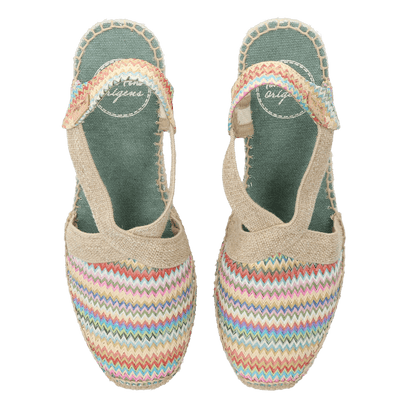 Terra-MH Damen Espadrilles Raffia Multi