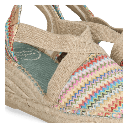 Terra-MH Damen Espadrilles Raffia Multi