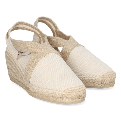 Terra-V Damen Espadrilles Cru Vintage