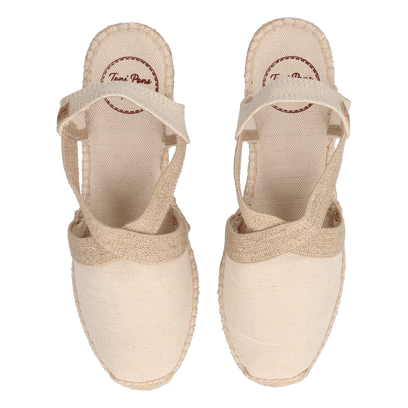 Terra-V Damen Espadrilles Cru Vintage