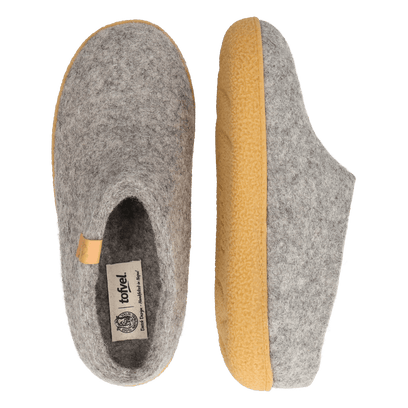 Slipa Maha Wollfilz-Pantoffel Marbled Light Grey