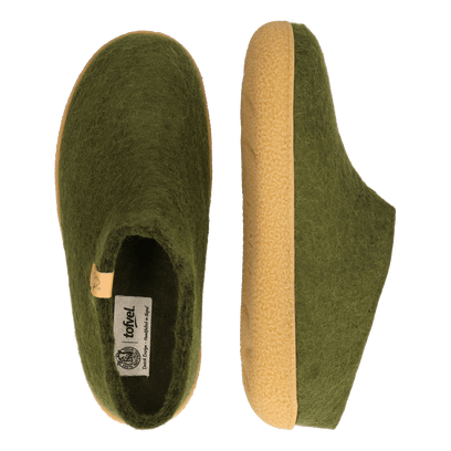 Slipa Maha Wollfilz-Pantoffel Olive Green