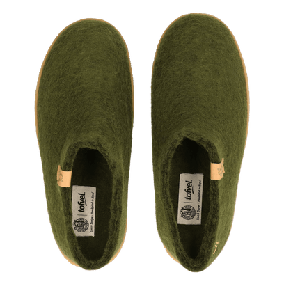 Slipa Maha Wollfilz-Pantoffel Olive Green