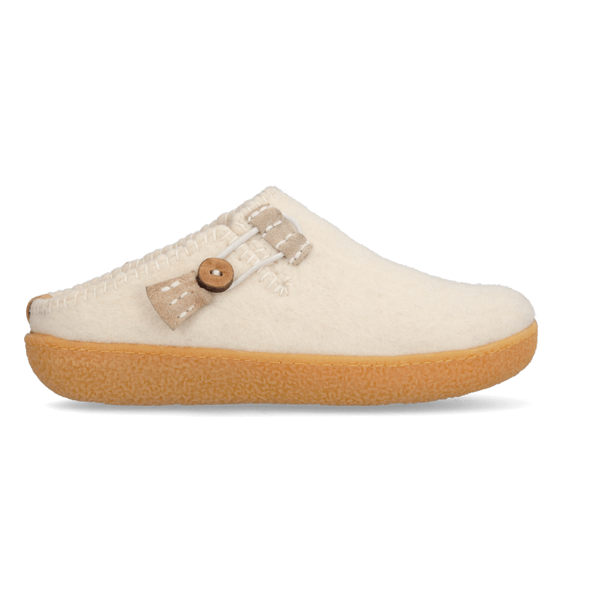Sundara Wollfilz-Pantoffel White