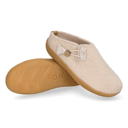Sundara Wollfilz-Pantoffel Camel