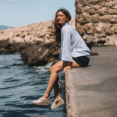 Triton Damen Espadrilles Plati