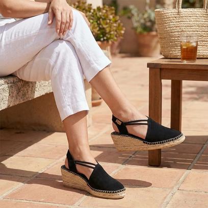 Tremp Damen Espadrilles Negre
