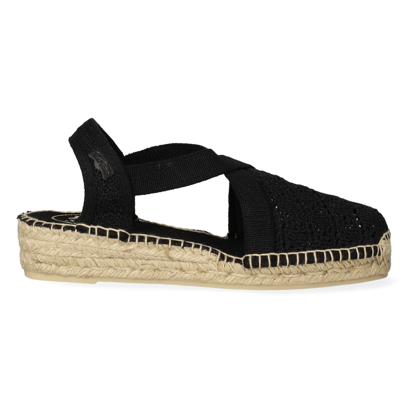 Vera-AD Damen Espadrilles Negre