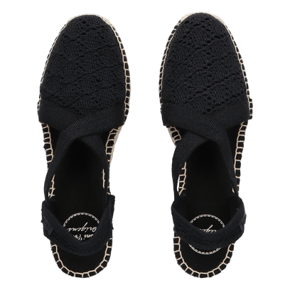 Vera-AD Damen Espadrilles Negre