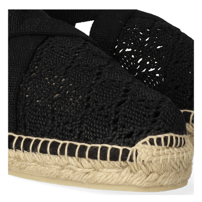 Vera-AD Damen Espadrilles Negre