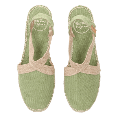 Verdi-V Damen Espadrilles Canvas Menta