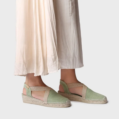 Verdi-V Damen Espadrilles Canvas Menta