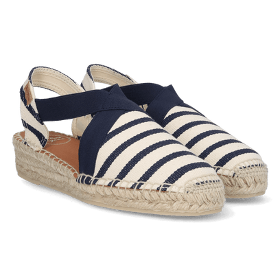 Vinaros Damen Espadrilles Canvas Cru/Mari