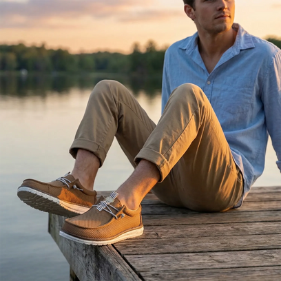 Wally Mesh Neutrals Herren Halbschuhe Malt Brown/Multi