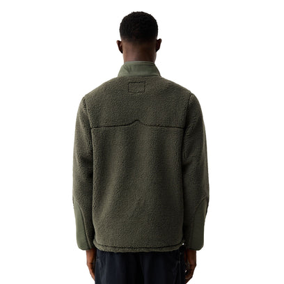 Men's Athol Half Zip Borg Fleece Jacket Kambaba Green