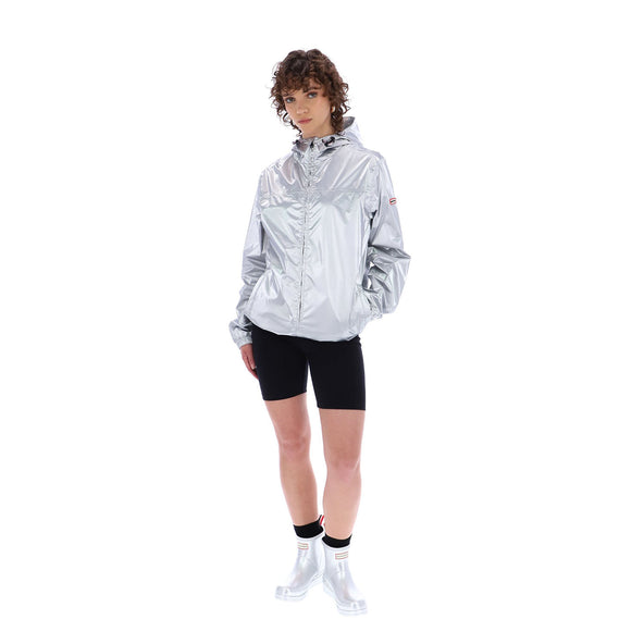 Unisex Silver Play Packable Shell Rain Jacket Unisex Silver Play Packable Shell Rain Jacket