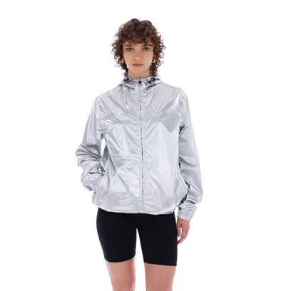 Unisex Silver Play Packable Shell Rain Jacket