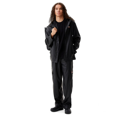 Izzy PU Hooded Jacket Black