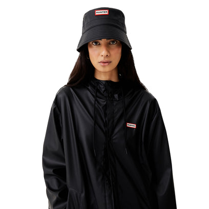 Izzy PU Hooded Jacket Black