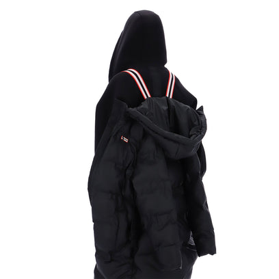 Women’s Hutchison PU Sonic Welded Long Puffer Jacket Hunter Black