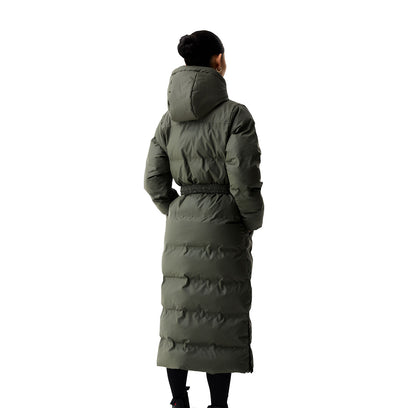 Women’s Hutchison PU Sonic Welded Long Puffer Jacket Kambaba Green