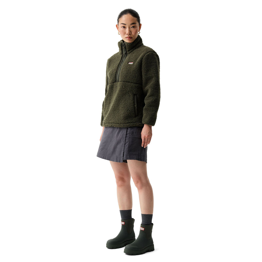 Women's Tiorga 1/4 Zip Borg Fleece Kambaba Green