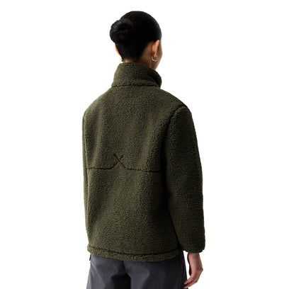 Women's Tiorga 1/4 Zip Borg Fleece Kambaba Green