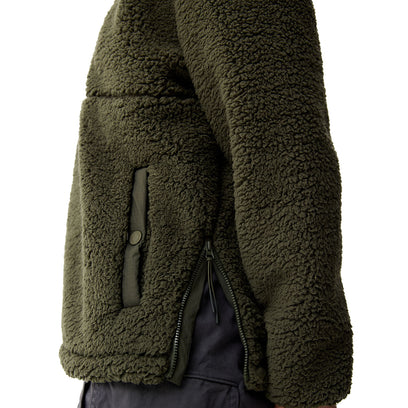 Women's Tiorga 1/4 Zip Borg Fleece Kambaba Green