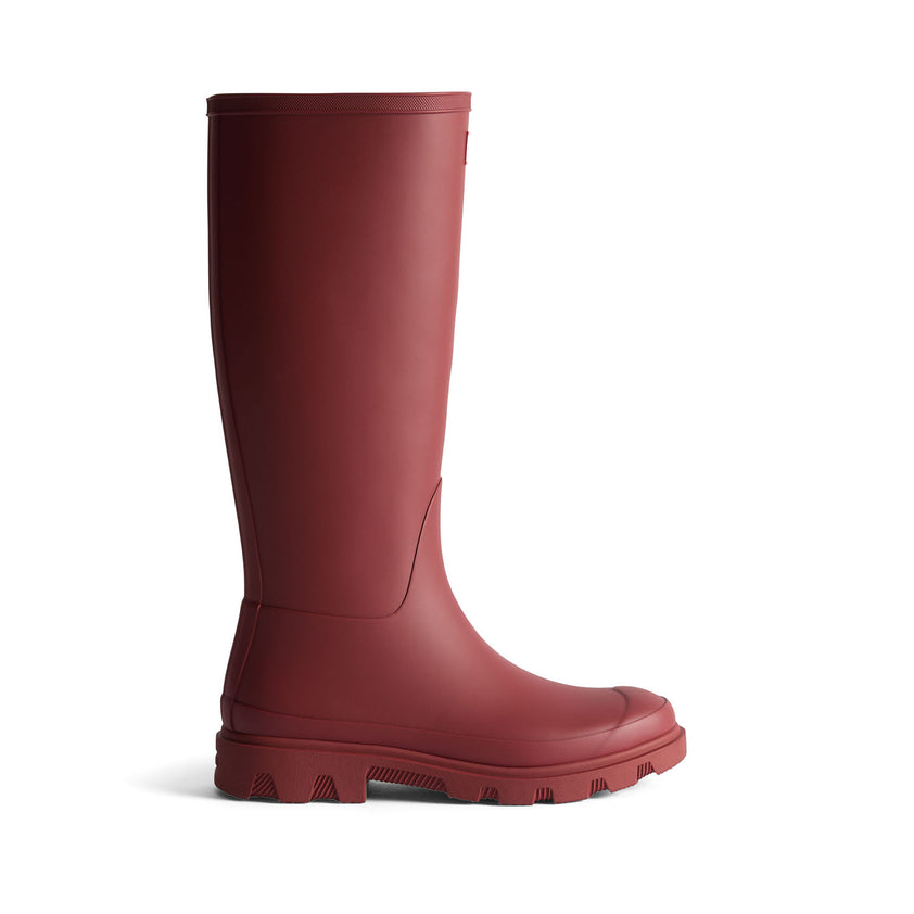 Unisex Downpour Tall Wellington Boots Merlot