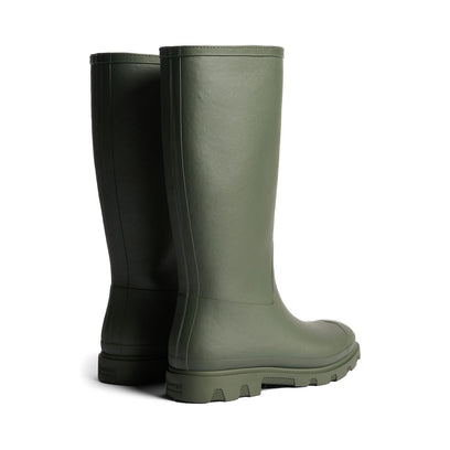 Unisex Downpour Insulated Tall Wellington Boots Dark Olive